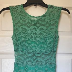 Bloom Sexy Lace Overlay Bodycon Dress